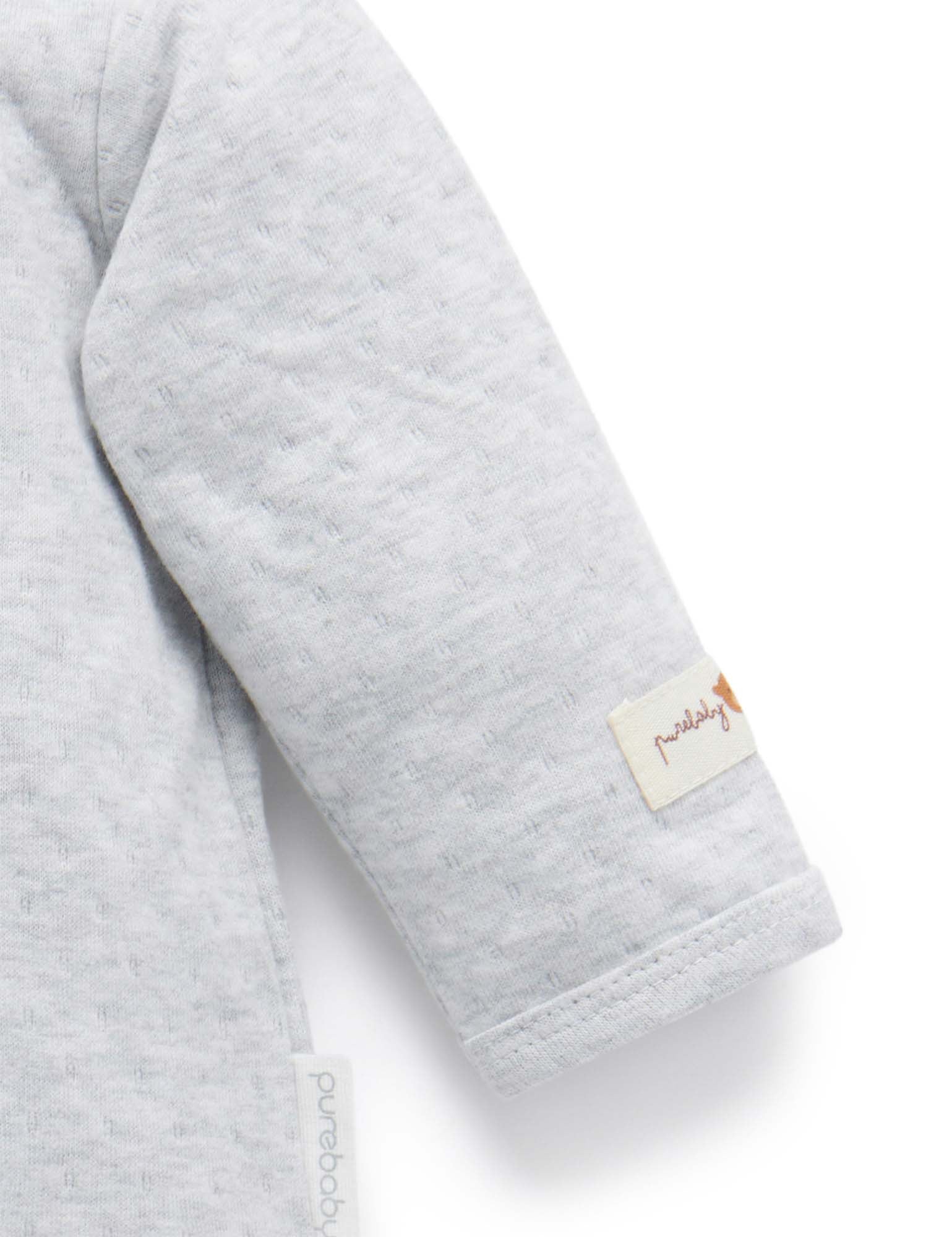 Patch Growsuit - Pale Grey Melange