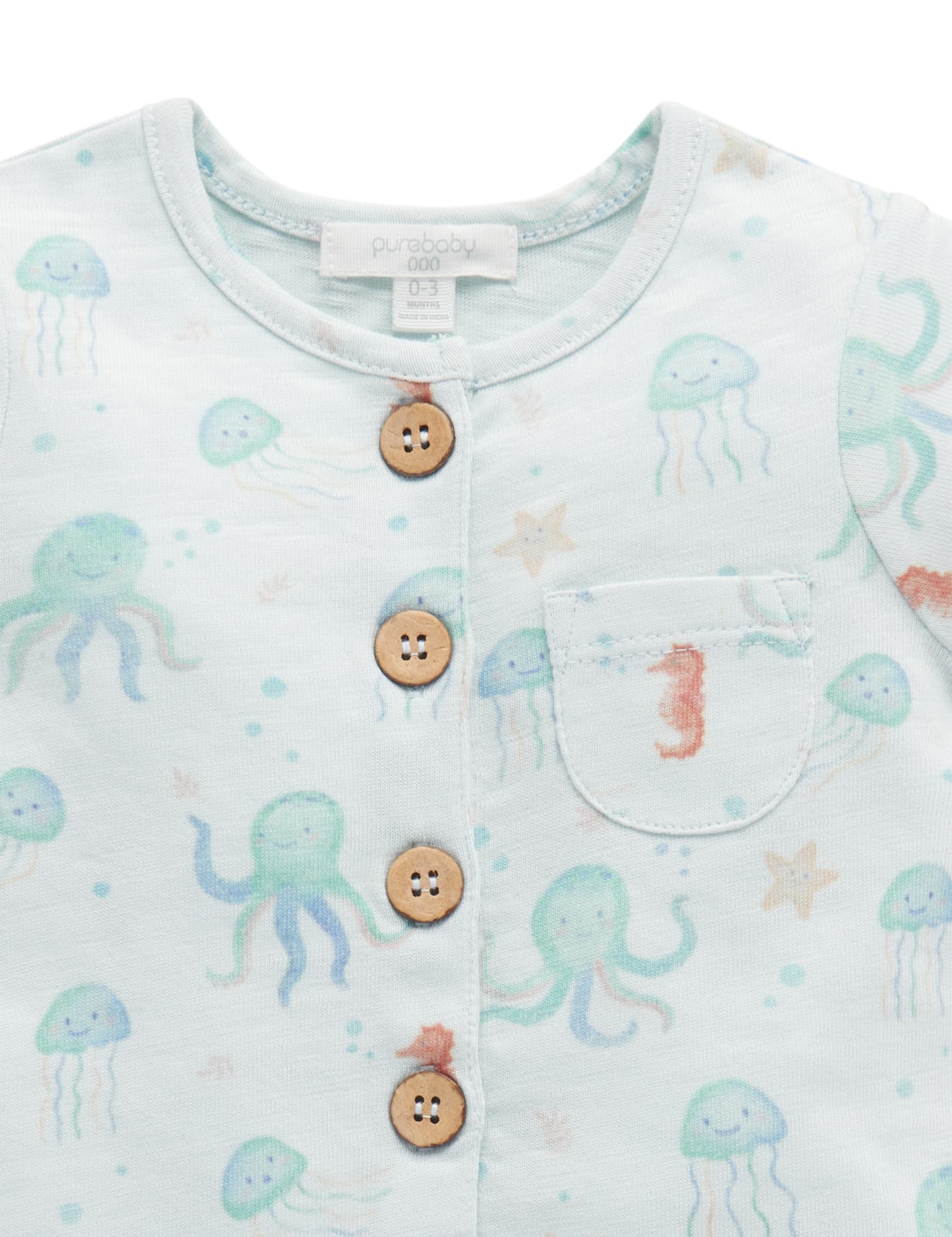 Deep Sea Short Growsuit - We're Floating Print