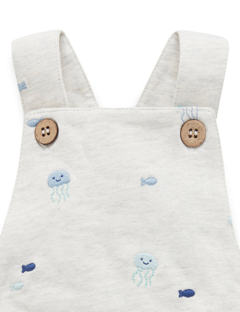 Octopus Short Overall - Octopus Broderie