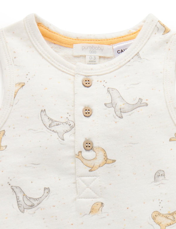 Seal Growsuit - Splash Print