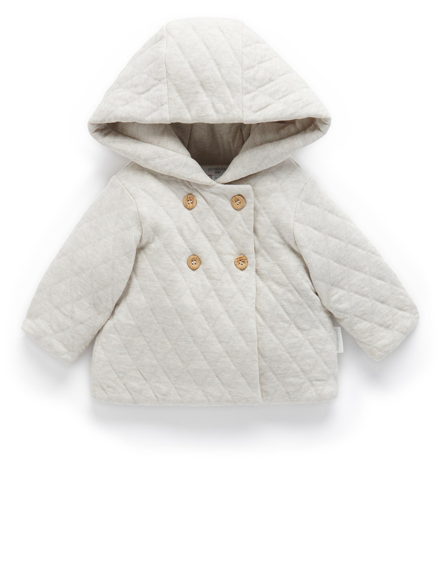 Quilted Jacket - Almond Melange/Grey Melange