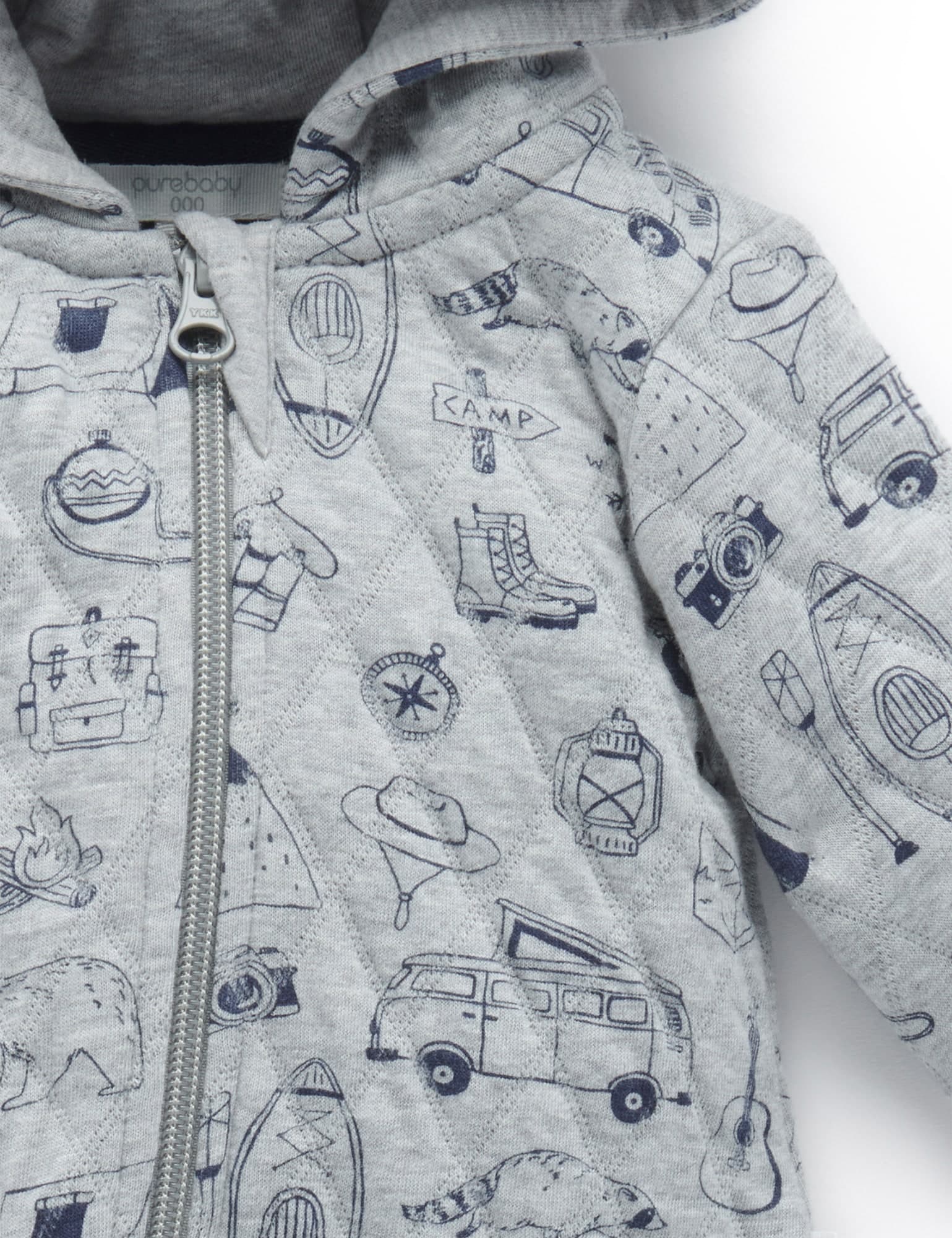 Quilted Growsuit - Shadow Wilderness Pt/Indigo Me