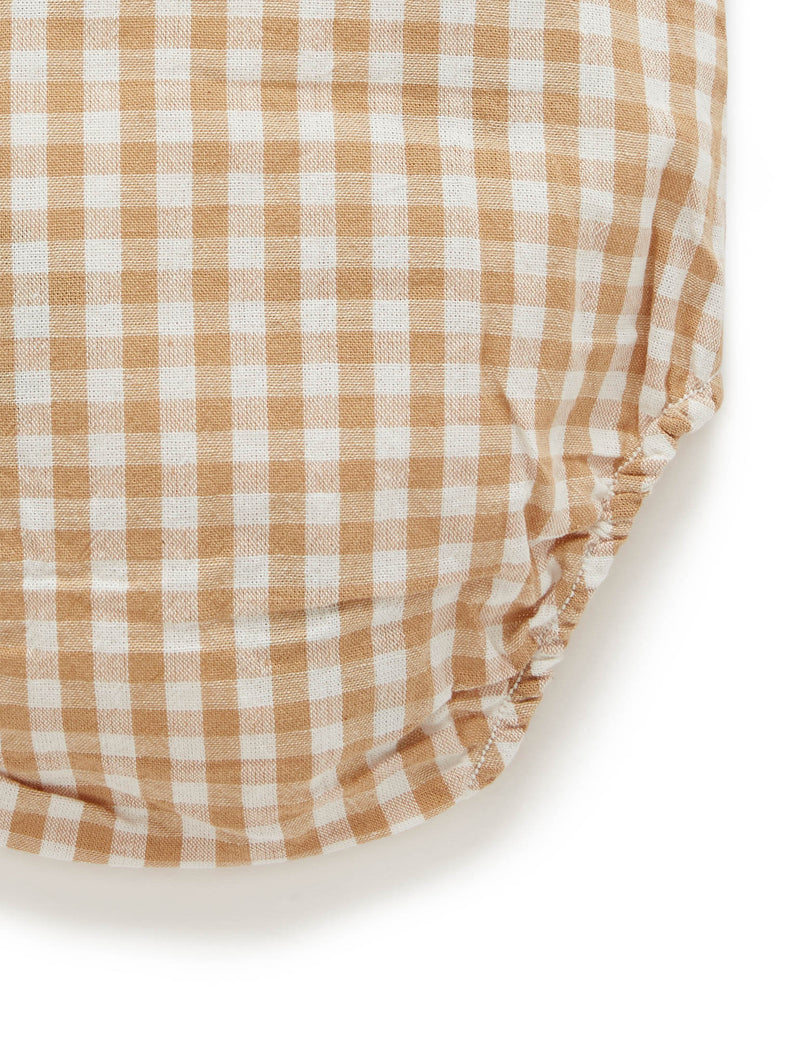 Gingham Bodysuit - Bronze Gingham