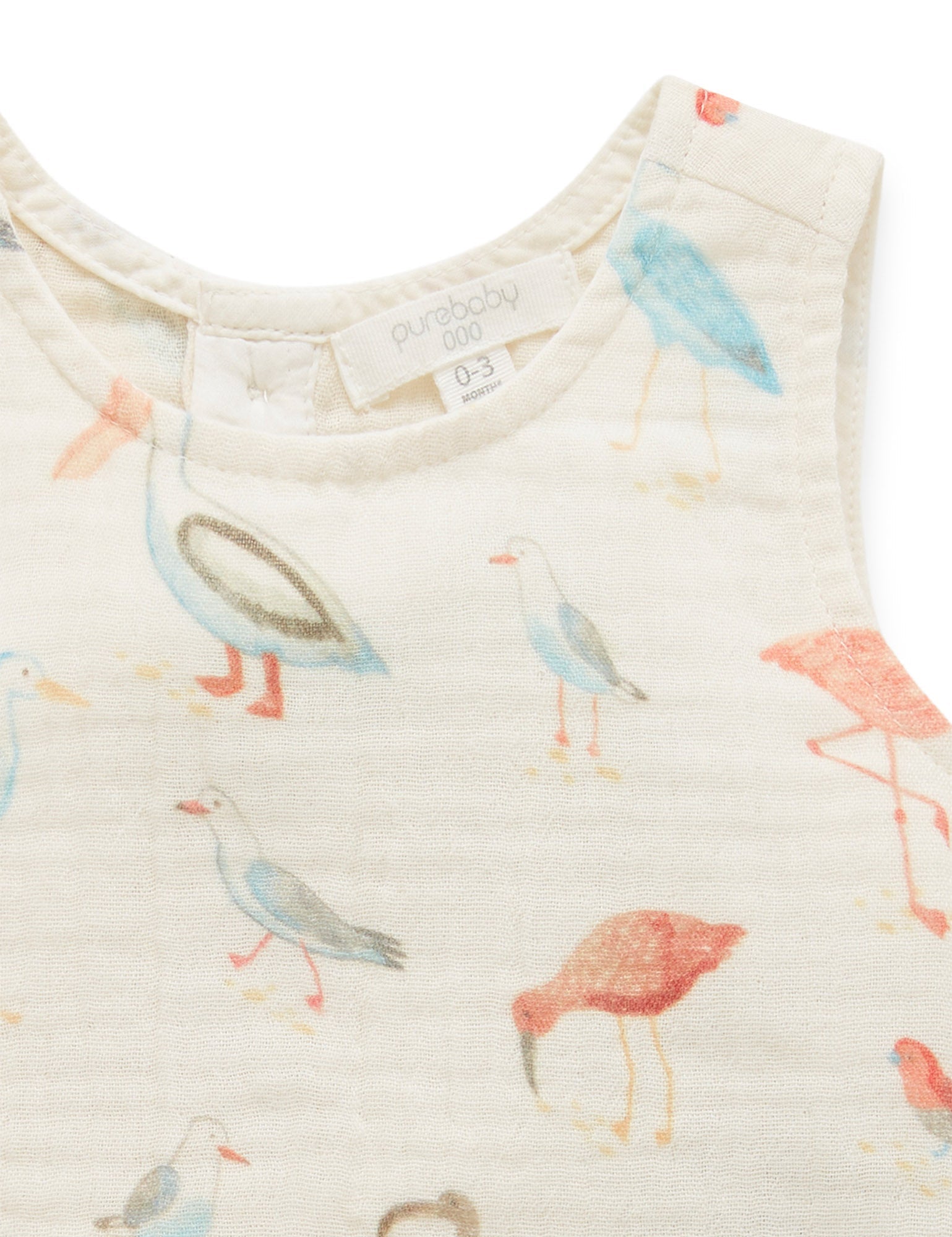 Sea Birds Onesie - Squwark Print