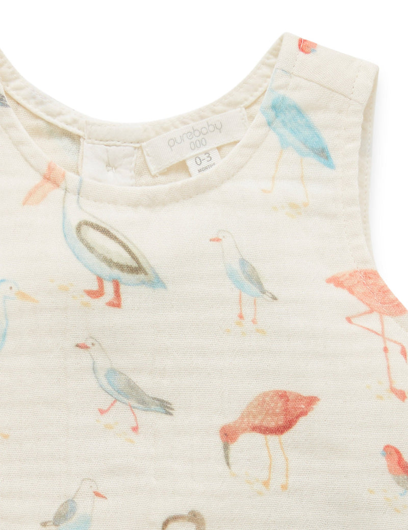 Sea Birds Onesie - Squwark Print