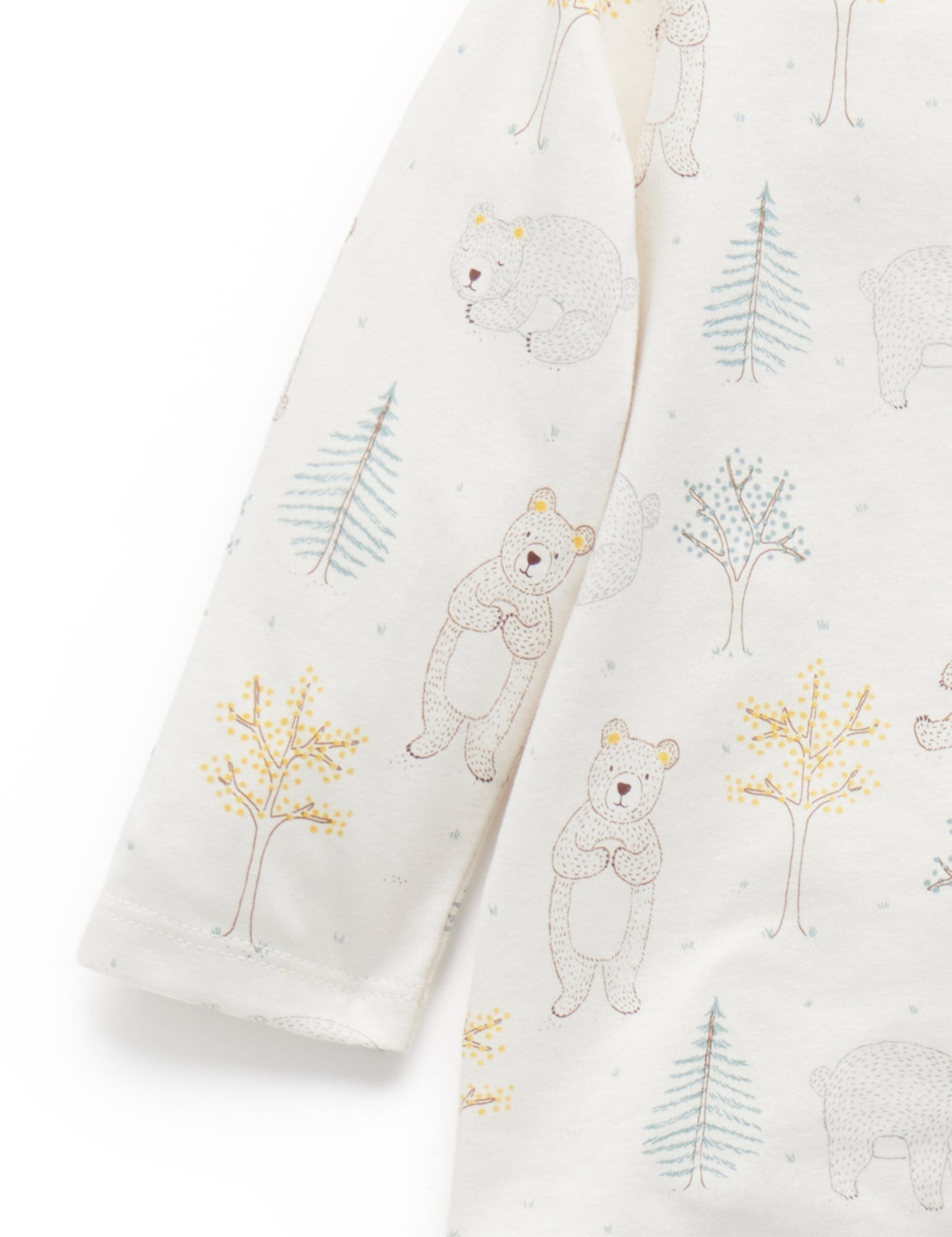 Quilted Overall Set - Grey Melange/Almond Melange