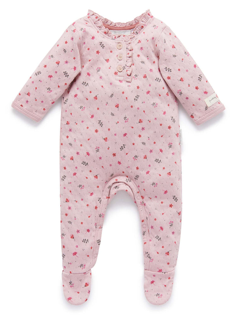 Cottage Growsuit - Lavender Floral