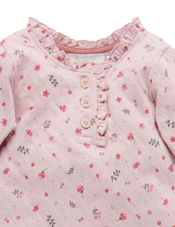 Cottage Growsuit - Lavender Floral