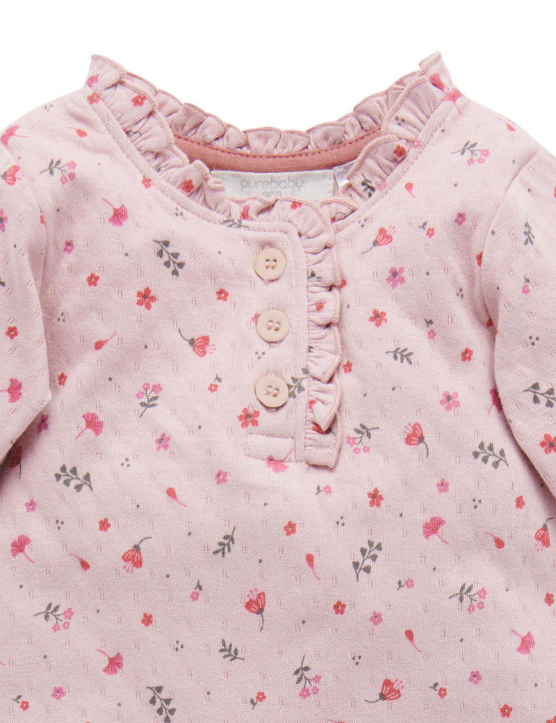 Cottage Growsuit - Lavender Floral