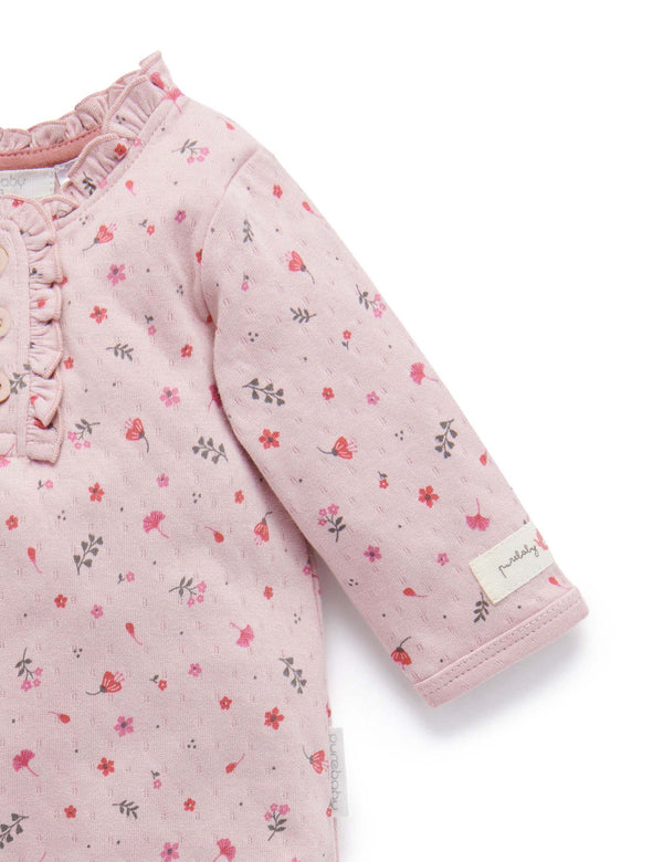 Cottage Growsuit - Lavender Floral