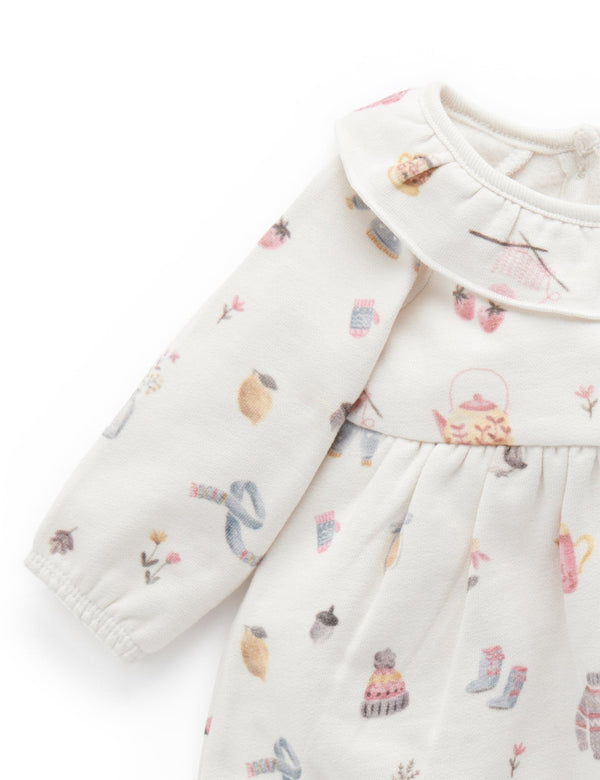 Cosy Dress with Leggings - Cosy Things Print