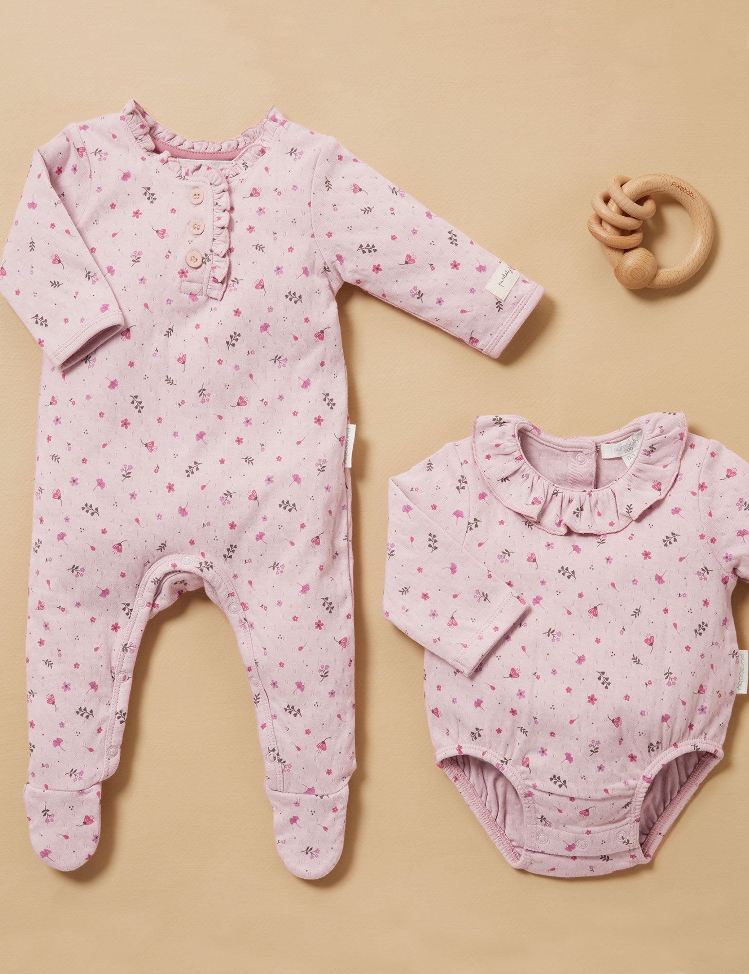 Cottage Bodysuit - Lavender Floral