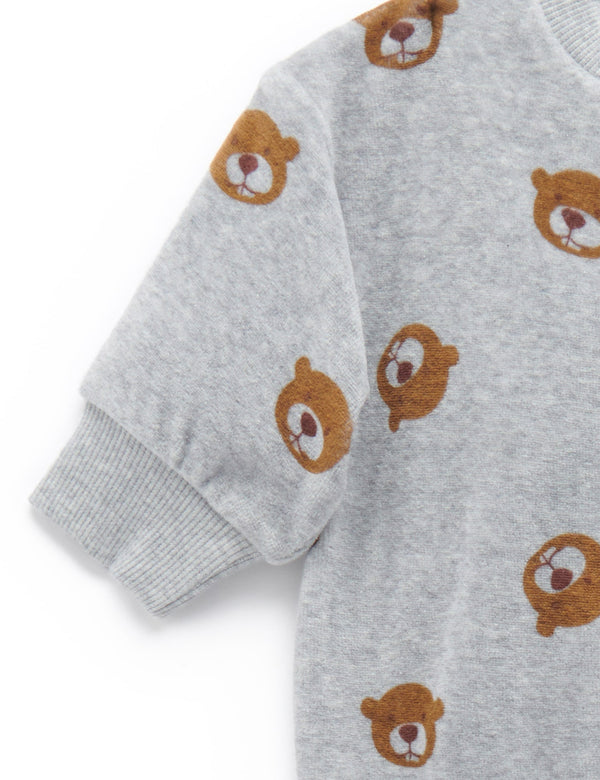 Velour Track Set - Happy Beaver Print