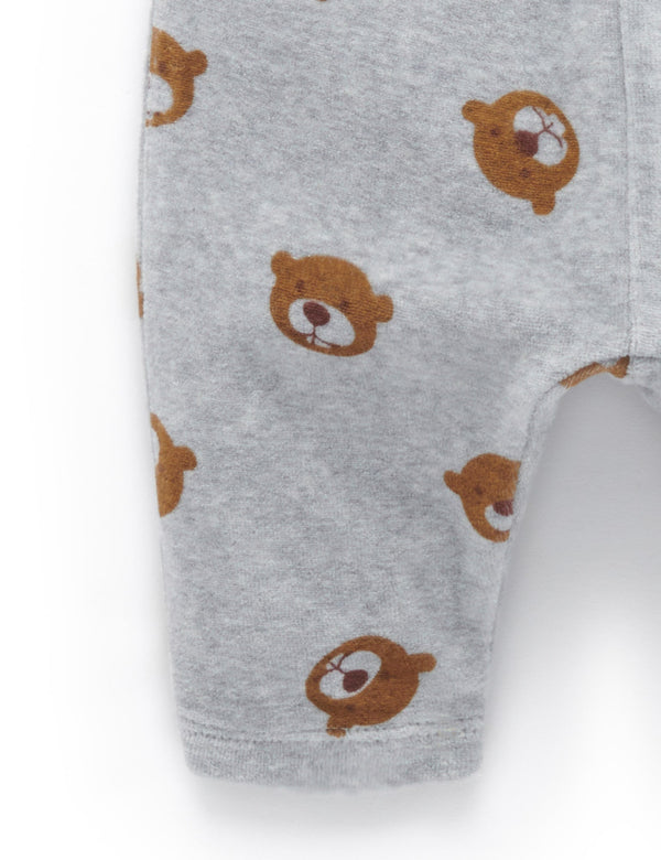 Velour Track Set - Happy Beaver Print