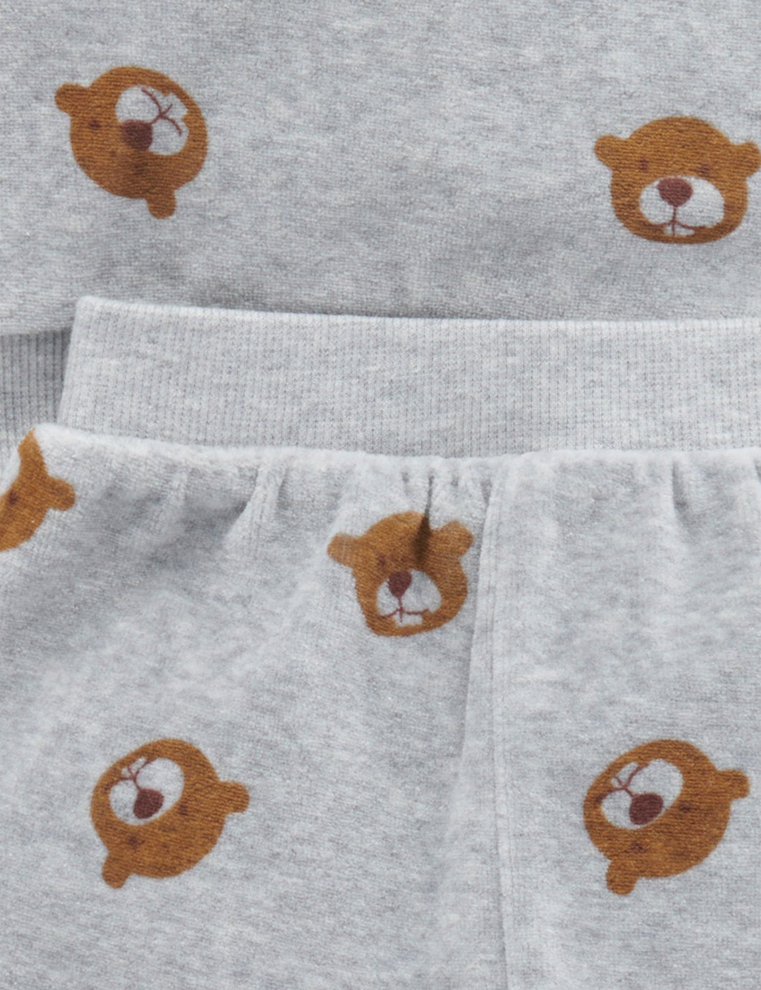 Velour Track Set - Happy Beaver Print