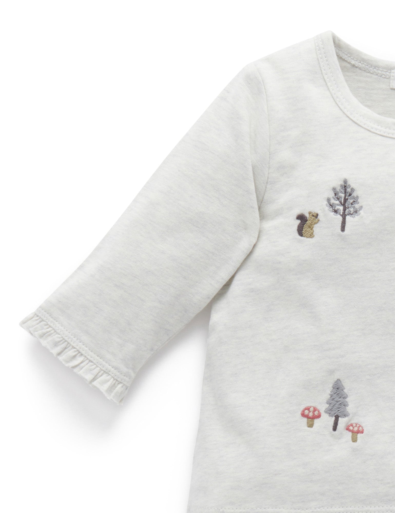 Tee Bodysuit - Cloud Melange
