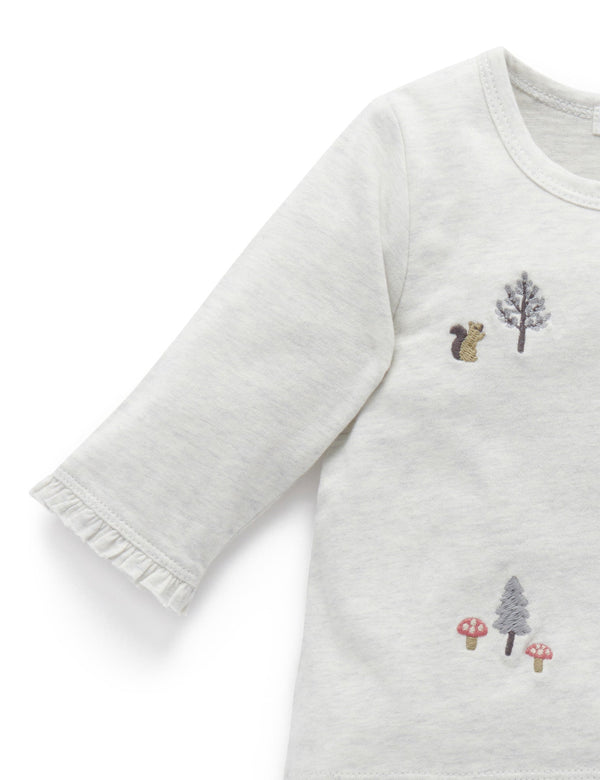 Tee Bodysuit - Cloud Melange