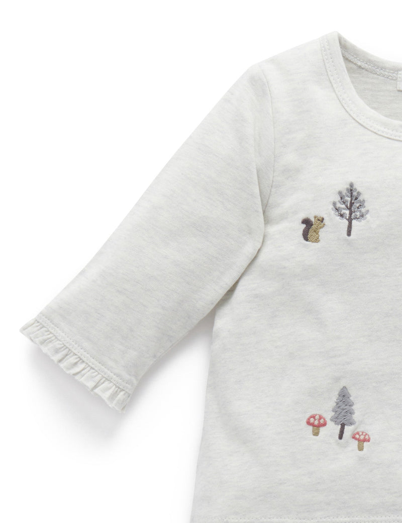 Tee Bodysuit - Cloud Melange