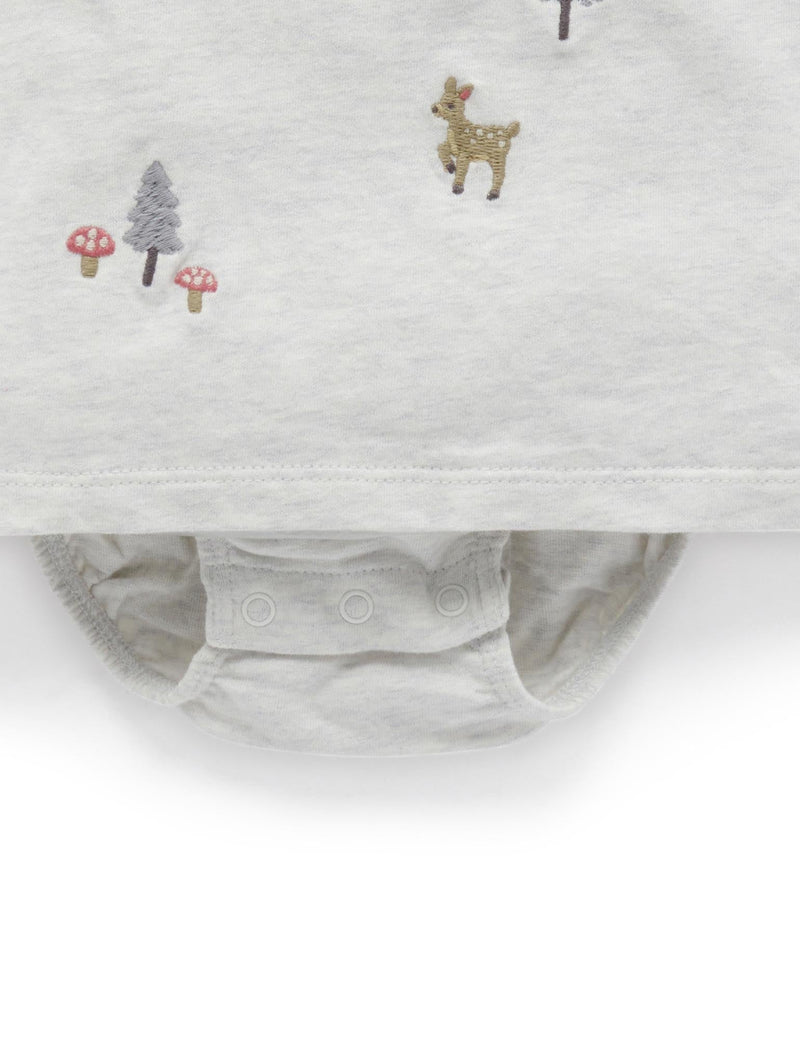 Tee Bodysuit - Cloud Melange