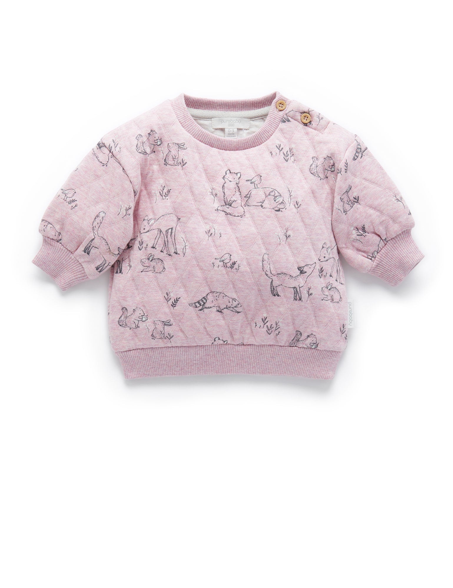 Quilted Windcheater - Forest Gathering Prt/Cloud mel