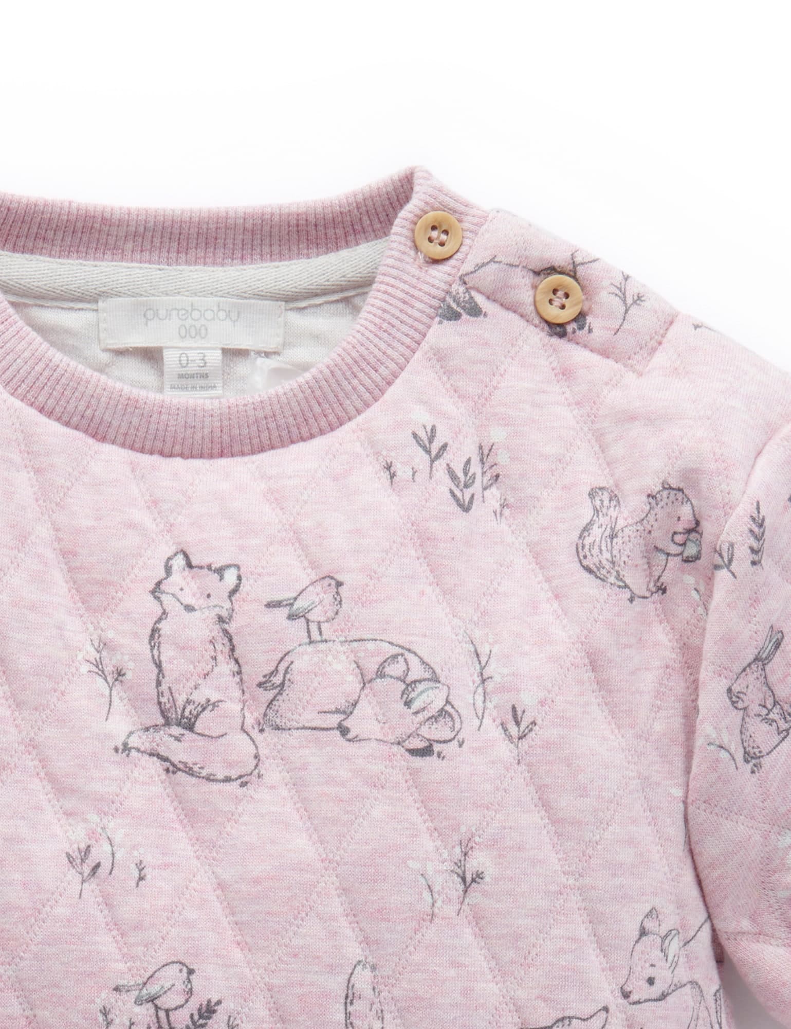 Quilted Windcheater - Forest Gathering Prt/Cloud mel