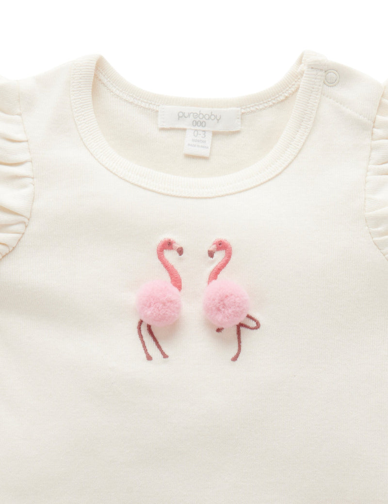 Tee and bloomer Set - Flamingo Print