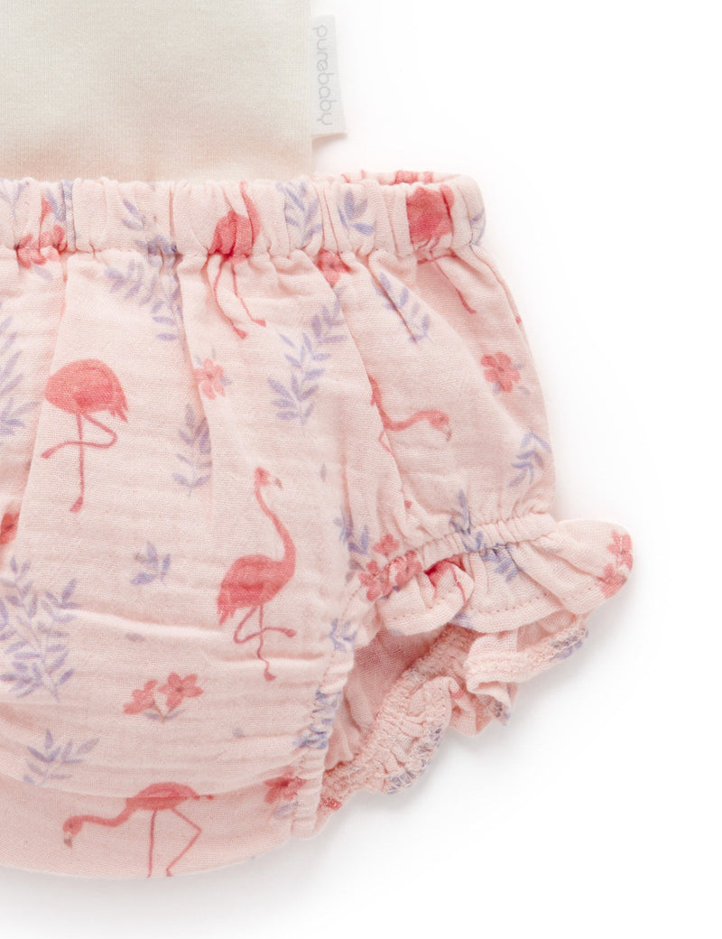 Tee and bloomer Set - Flamingo Print