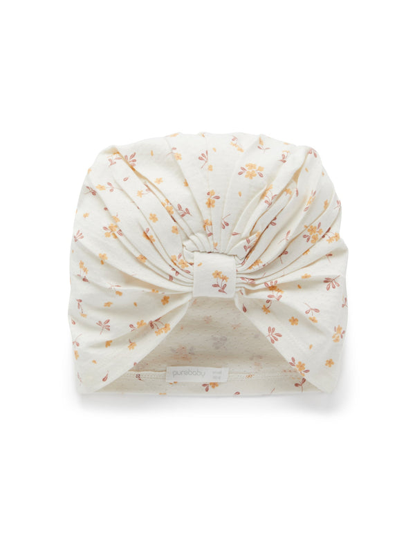 Frangipani Gathered Hat - Frangipani Print