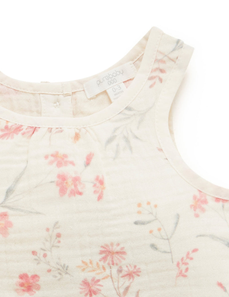 Ruffle Set - Pussy Willow Print