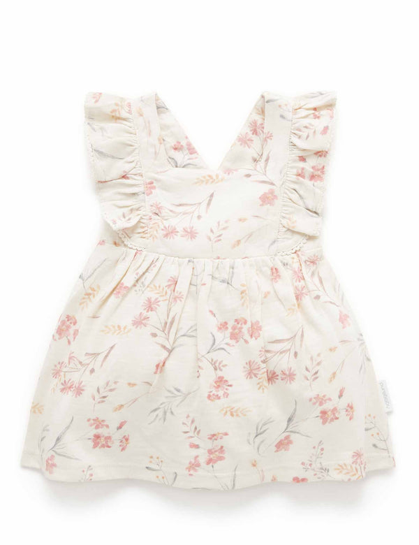 Ruffle Bodysuit Dress - Pussy Willow Floral