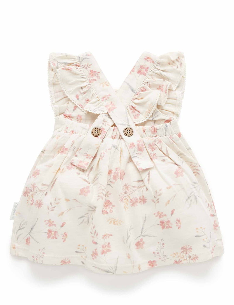 Ruffle Bodysuit Dress - Pussy Willow Floral