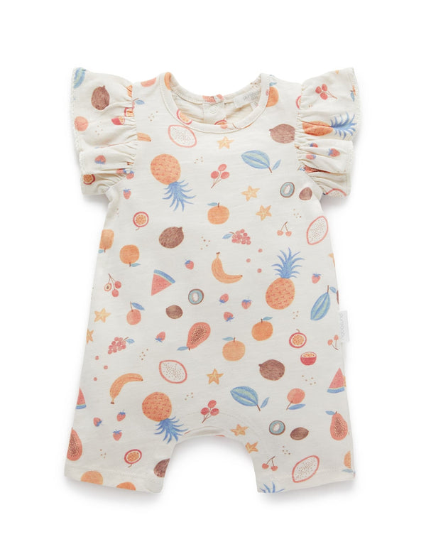 Fuitti Short Growsuit - Tropical Fruits Print