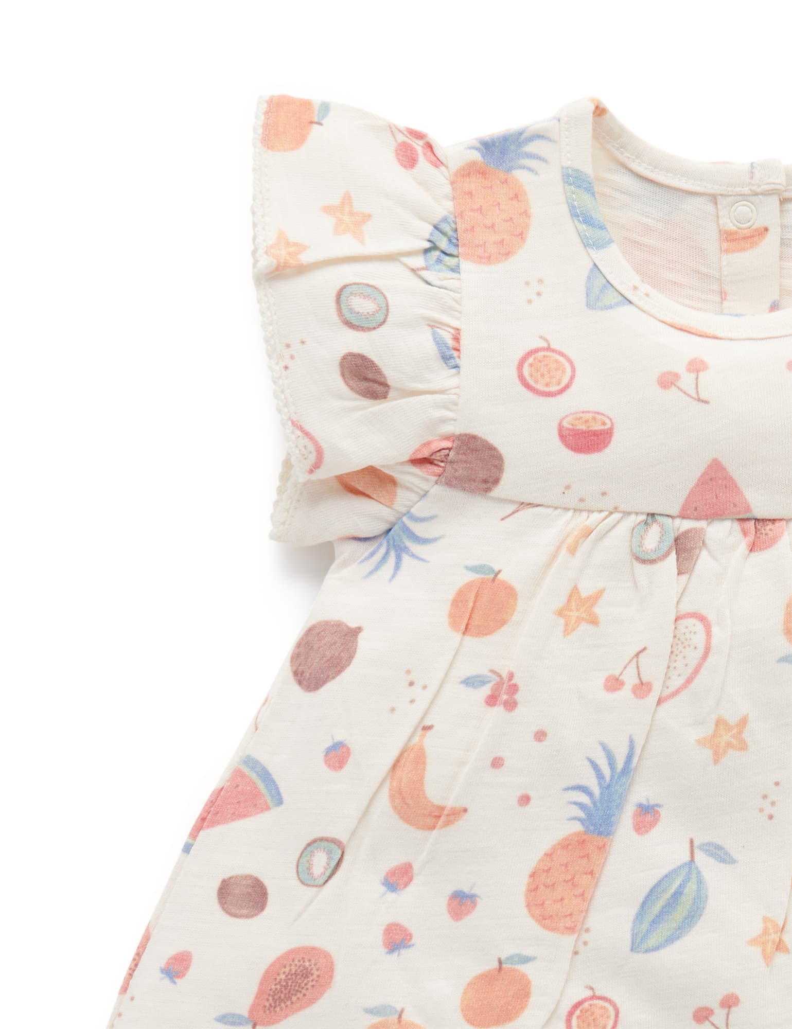 Fruitti Bodysuit Dress - Tropical Fruits Print