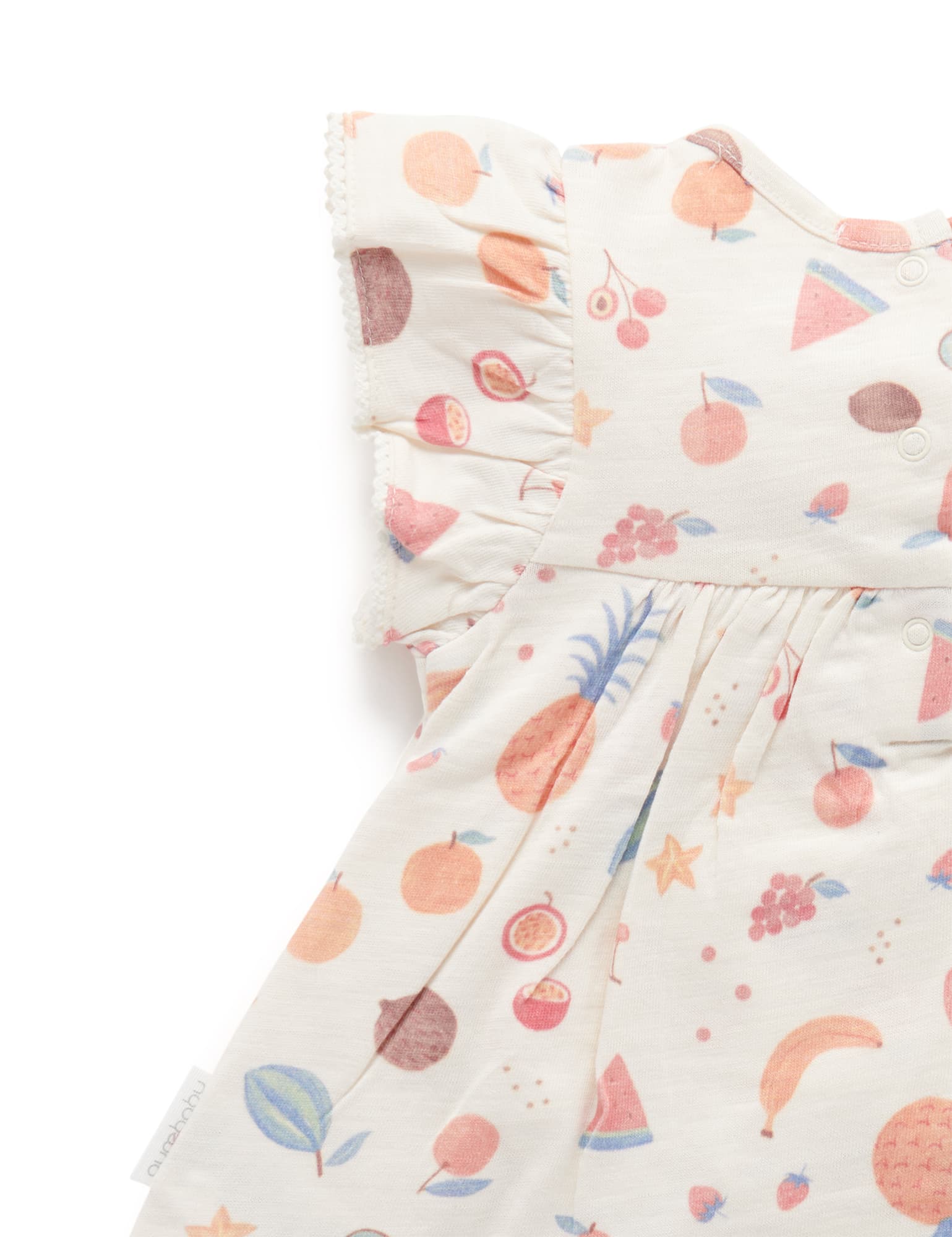 Fruitti Bodysuit Dress - Tropical Fruits Print