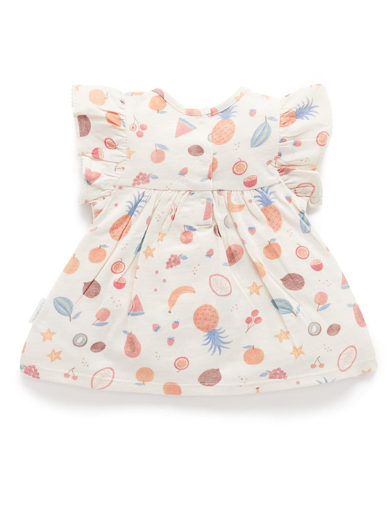 Fruitti Bodysuit Dress - Tropical Fruits Print