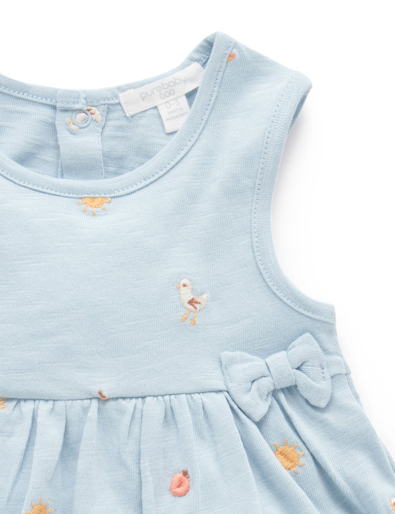 Seaside Bodysuit Dress - Sunny Arvo Broderie