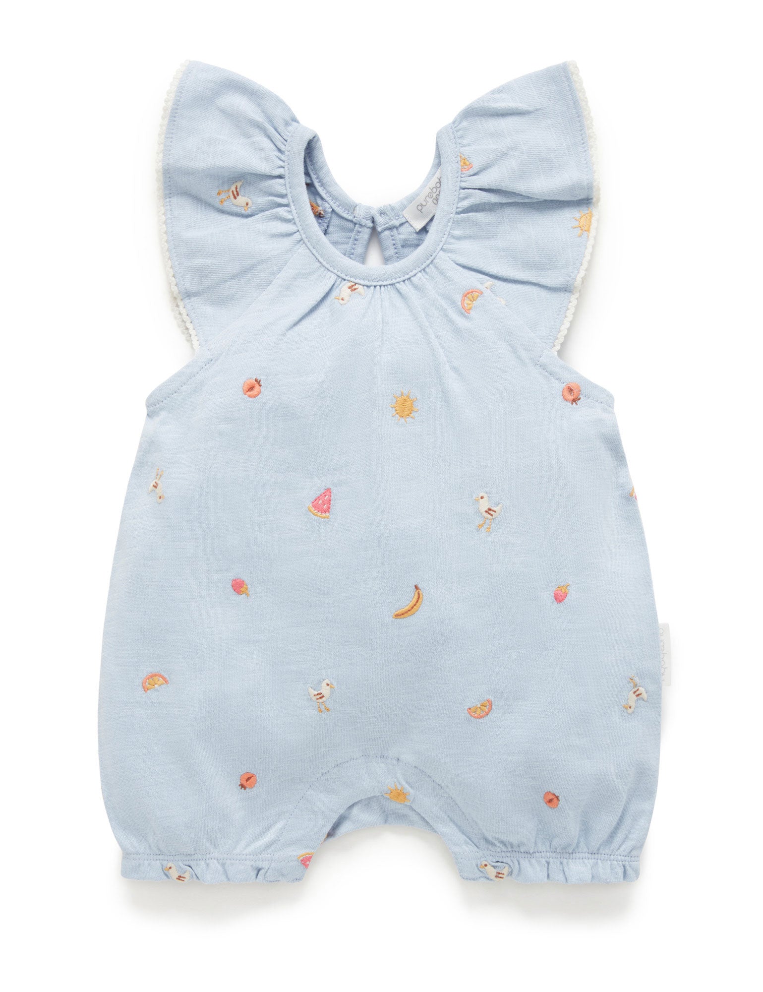 Seaside Short Growsuit - Sunny Arvo Broderie