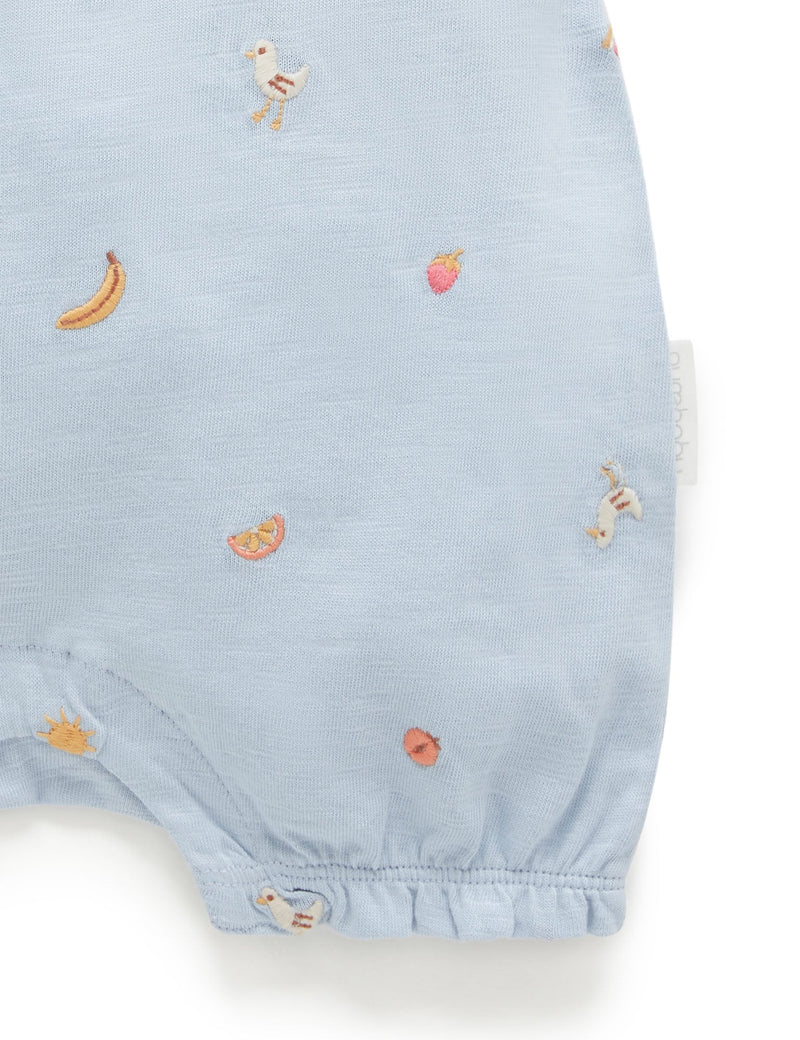 Seaside Short Growsuit - Sunny Arvo Broderie