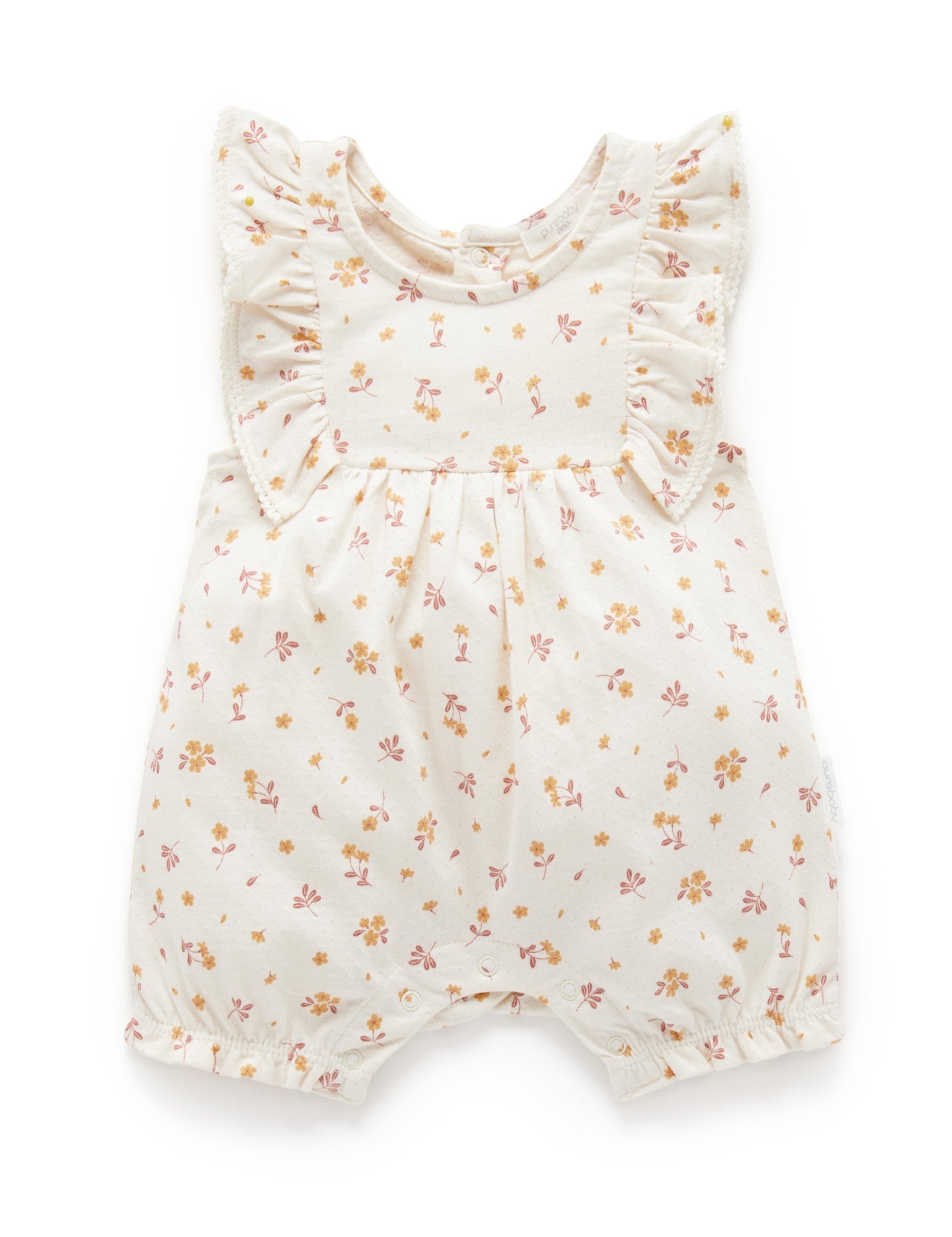 Frangipani Shortie Growsuit - Frangipani Print