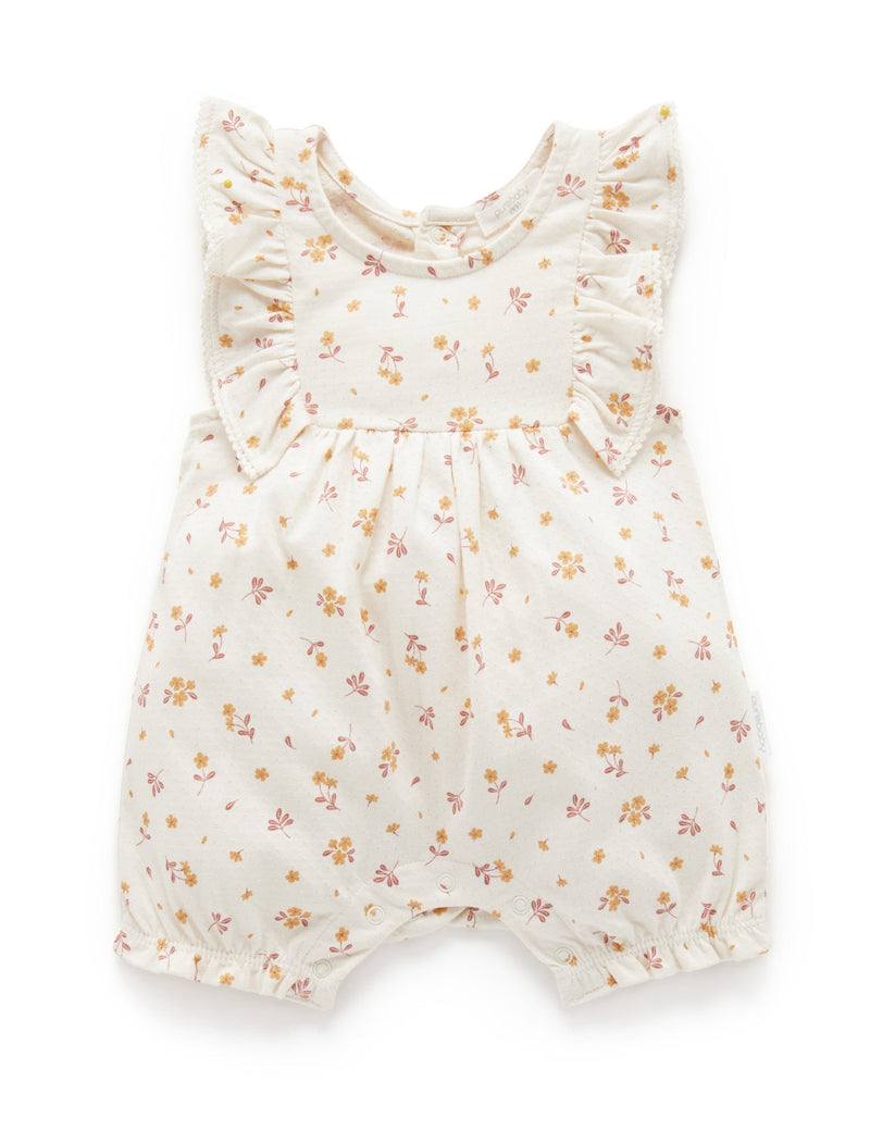 Frangipani Shortie Growsuit - Frangipani Print