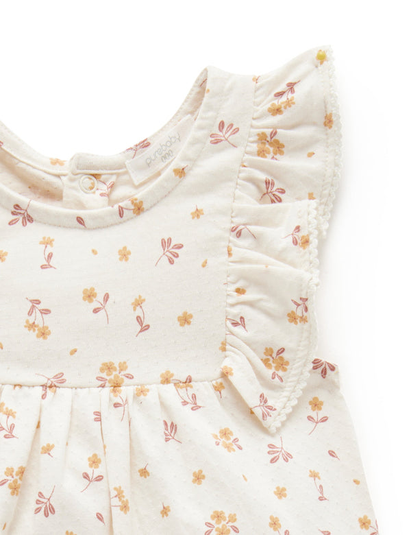 Frangipani Shortie Growsuit - Frangipani Print