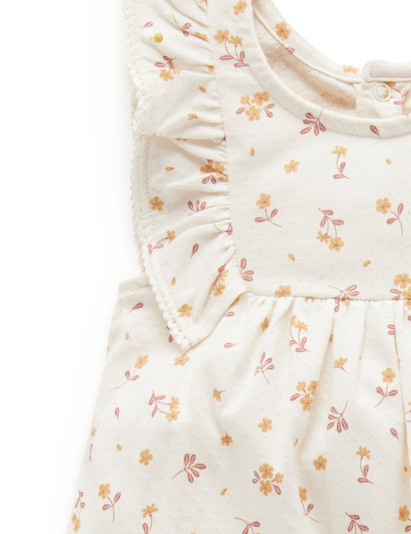 Frangipani Shortie Growsuit - Frangipani Print