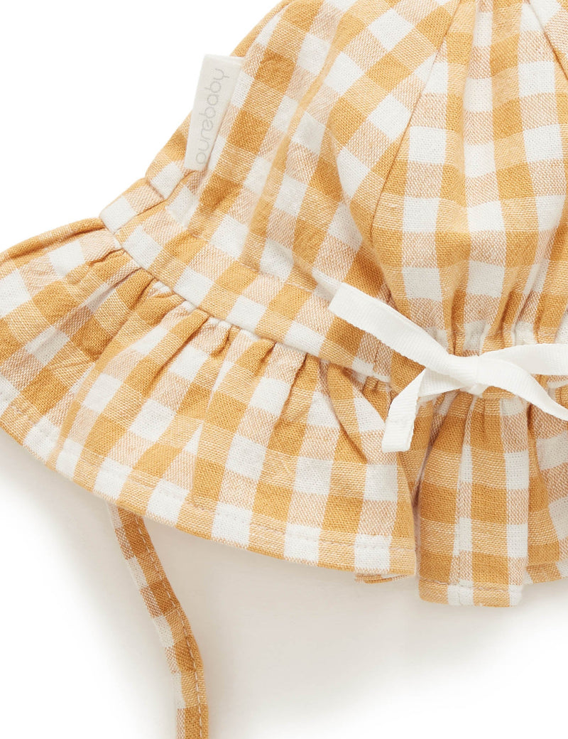 Gingham Sunhat - Golden Gingham