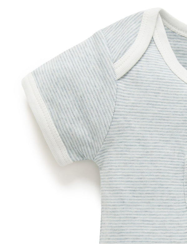 Peekaboo Short Growsuit - Fern Stripe Koala
