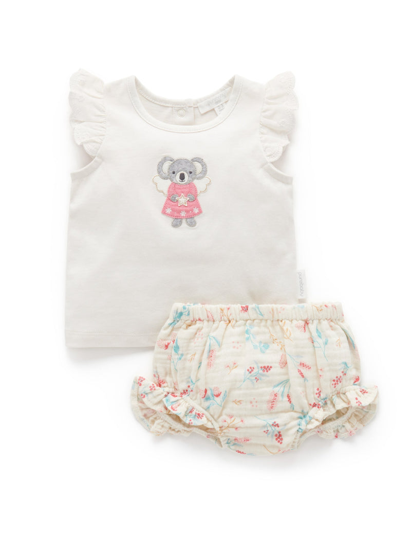 Angel 2 Piece Set - Bush Bouquet Print