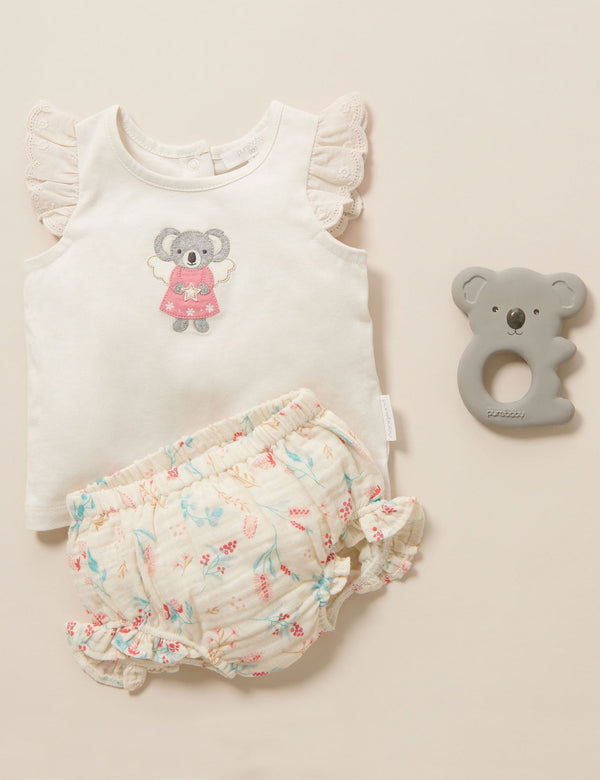 Angel 2 Piece Set - Bush Bouquet Print