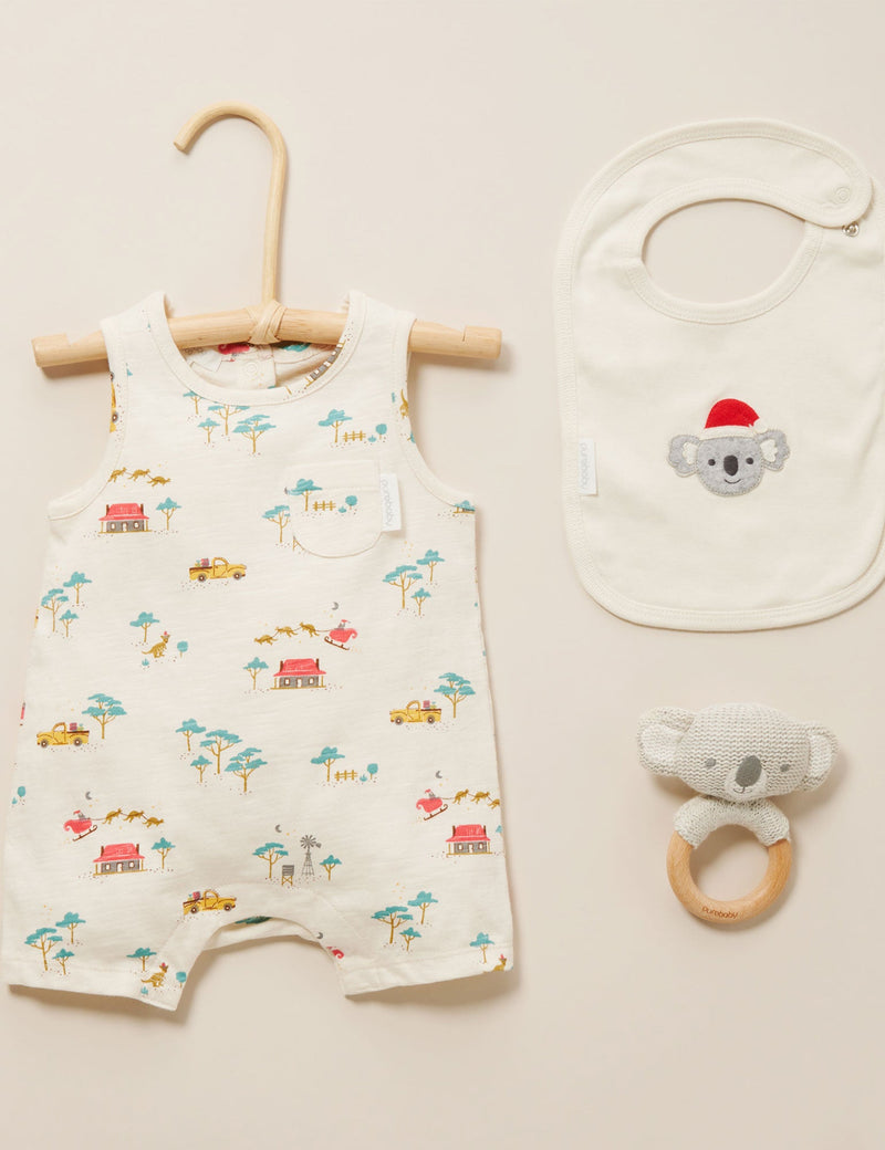 Christmas Singlet Growsuit - Bush Christmas Print