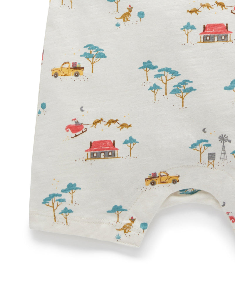 Christmas Singlet Growsuit - Bush Christmas Print