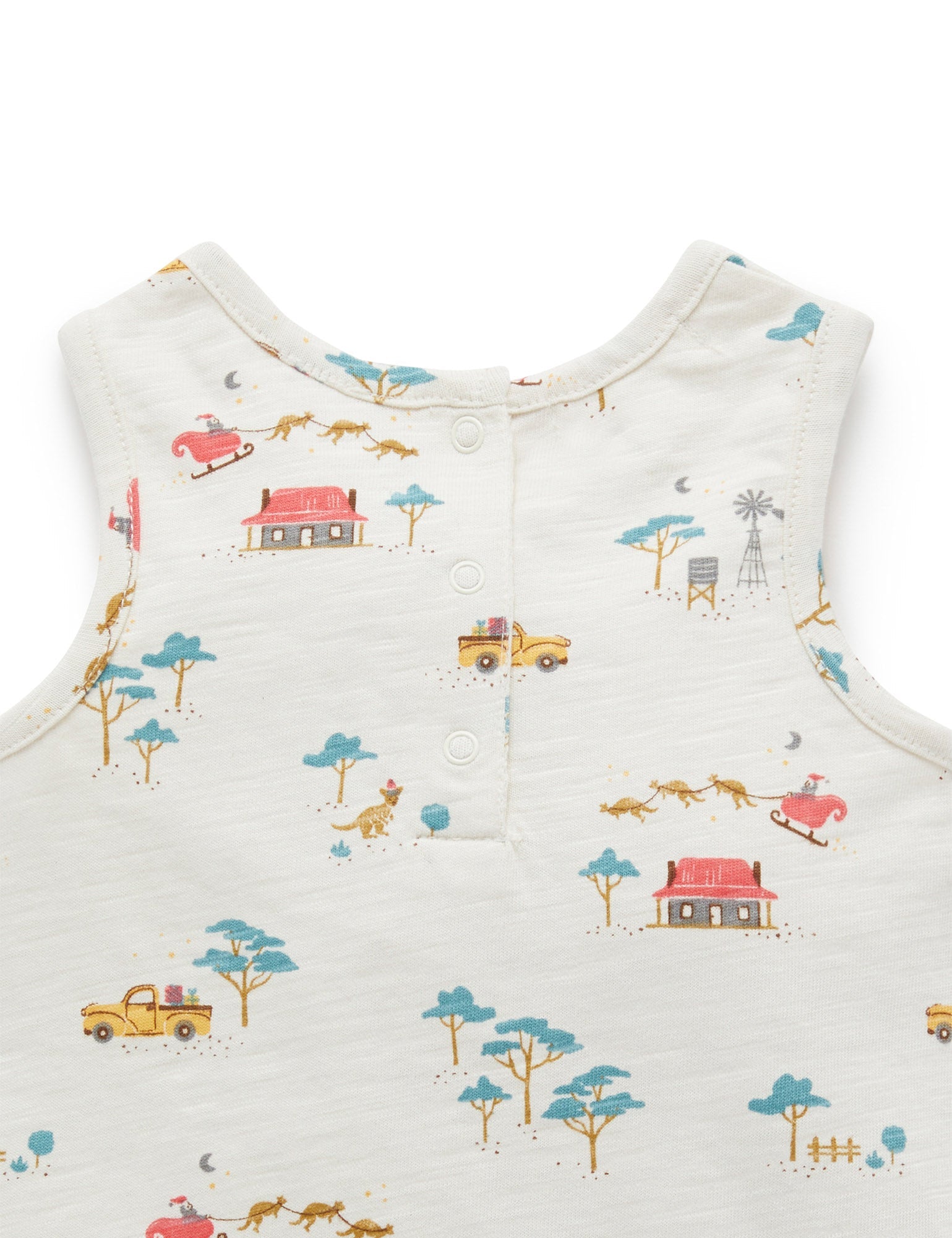 Christmas Singlet Growsuit - Bush Christmas Print