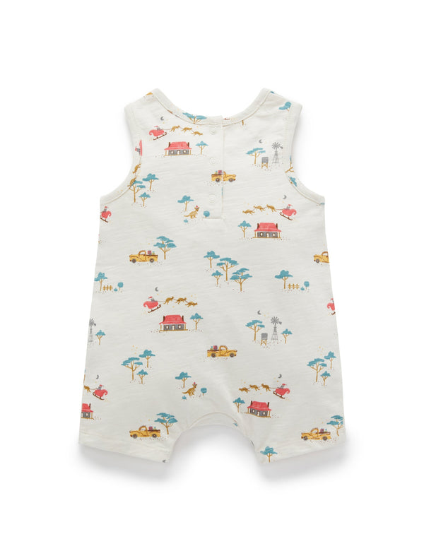 Christmas Singlet Growsuit - Bush Christmas Print